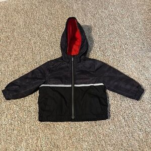 Carter's Kids Winter Jacket in Black & Camo 12M